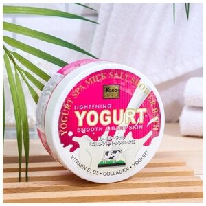 Yoko скраб для тела солевой с йогуртом и молоком, 380 мл, 380 г