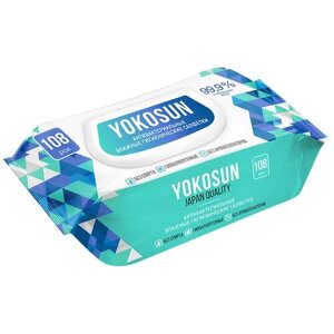 YokoSun Влажные салфетки антибактериальные гигиенические, 108 шт.