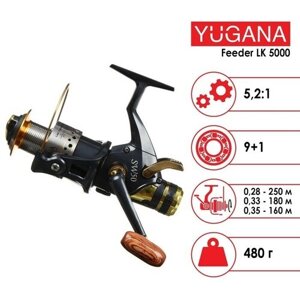 Yugana катушка yugana feeder LK 5000 9+1 подшипник, 5.2:1