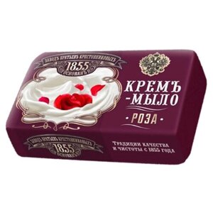 Заводъ братьевъ Крестовниковыхъ Крем-мыло Роза, 190 мл, 190 г