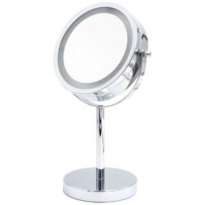 Зеркало косметическое настольное RIDDER Daisy 1х/3х-увеличение LED хром
