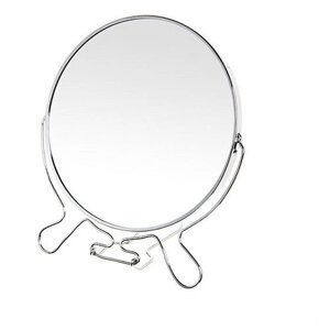 Зеркало настольное в металлической оправе "Модерн" круг, одностороннее d17см.