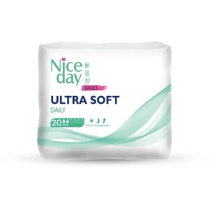 Женские ежедневные прокладки NiceDay Ultra Soft Daily 155мм. 20шт.
