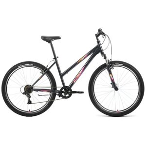 Женский велосипед Forward Iris 26 1.0 (2022) 17" Серо-розовый (161-178 см)