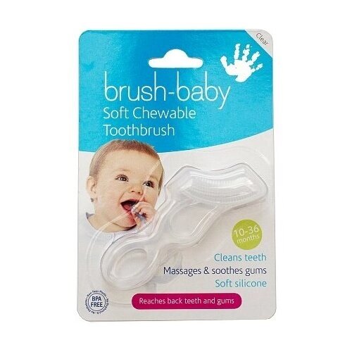 Жевательная щетка Brush Baby жевательная Chewable Toothbrush BRB001 10-36 месяцев, ассорти