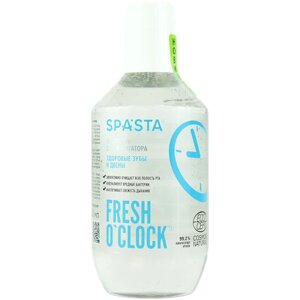Жидкость для ирригатора SPASTA Fresh o’clock Здоровые зубы и десны, 400 мл (Ecocert)