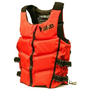 Жилет страховочный плавательный Standart hikeXp, красный, размер М / Спортивный спасательный жилет для рыбалки, водных видов спорта, SUP