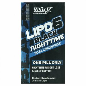 Жиросжигатели Nutrex Lipo-6 Black Ultra Concentrate Nighttime 30 капс.