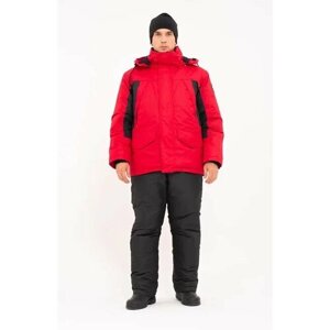Зимний костюм поплавок для рыбалки "Фишер -45" от ONERUS. Ткань: Таслан. Цвет: Красный, чёрный. Размер: 52-54/182-188
