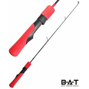 Зимняя удочка BAT Ice Red Spin 67 / для ловли судака на вибы / под мультипликаторную катушку