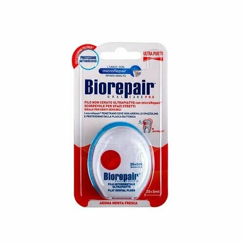 Зубная нить BIOREPAIR Filo Non Cerato Ultrapiatto Ультра-плоская, без воска