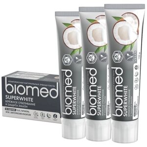 Зубная паста Biomed Superwhite, 100 мл, 100 г, 3 шт.