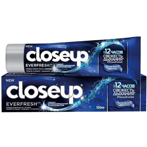 Зубная паста CloseUp Everfresh взрывной ментол, 100 мл, 3 шт
