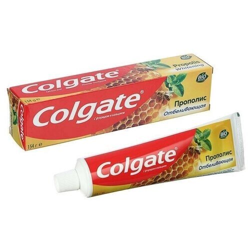 Зубная паста Colgate, прополис, отбеливающая, 154 мл