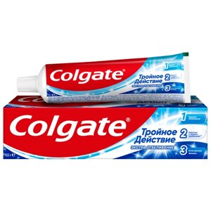 Зубная паста Colgate Тройное действие Экстра отбеливание, 100 мл, белый