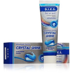 Зубная паста D. I. E. S. комплексный уход, Crystal Shine Мятный Фреш 75 мл.