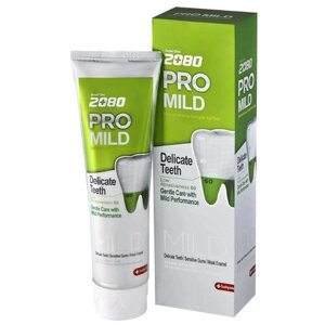 Зубная паста Dental Clinic 2080 Мягкая защита, мятный вкус, 125 мл, green