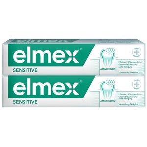 Зубная паста Elmex Sensitive для чувствительных зубов, 75 мл, 200 г, 2 шт.
