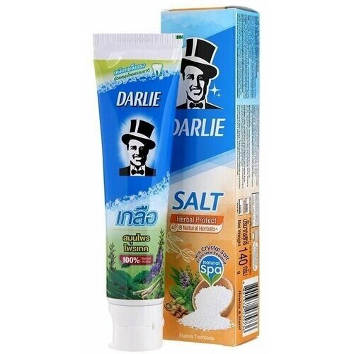 Зубная паста отбеливающая Darlie Salt Herbal Protect 140 мл