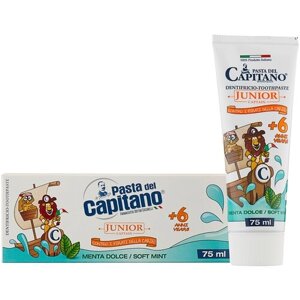 Зубная паста Pasta del Capitano Нежная мята 6+75 мл