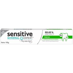 Зубная паста Pepsodent Sensitive Mineral Expert Fresh, 10.46 мл, 100 г