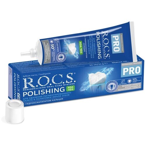 Зубная паста R. O. C. S. PRO Polishing. Полировочная, 30 мл, 35 г