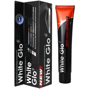 Зубная паста White Glo, Экстра отбеливание с углем, 100 г