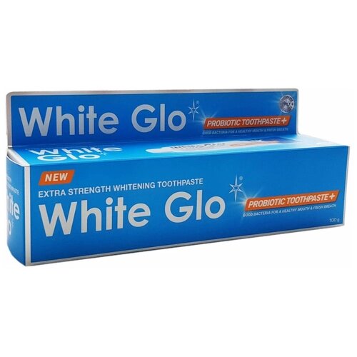 Зубная паста White Glo, Отбеливающая с пробиотиками, 100 г