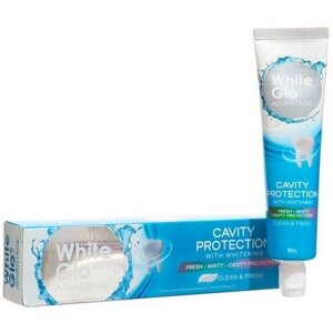 Зубная паста White Glo, отбеливающая защита от кариеса, 80 г