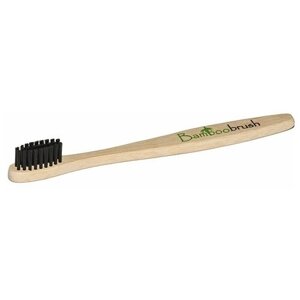 Зубная щетка Bamboobrush бамбуковая с угольным напылением Mini 4+бежевый