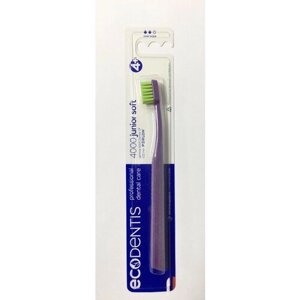 Зубная щетка ECODENTIS 4000 Junior (Фиолетовая ручка с зеленой щетиной)
