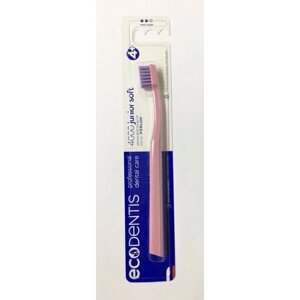 Зубная щетка ECODENTIS 4000 Junior (Розовая ручка с фиолетовой щетиной)