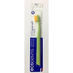 Зубная щетка ECODENTIS 4000 Junior (Зеленая ручка с желтой щетиной)