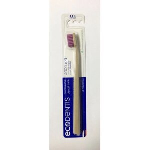 Зубная щетка ECODENTIS 4000 Soft (Бежевая ручка с фиолетовой щетиной)