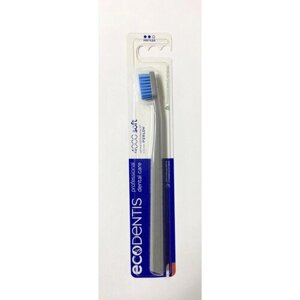 Зубная щетка ECODENTIS 4000 Soft (Серая ручка с голубой щетиной)