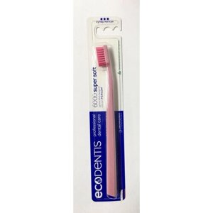 Зубная щетка ECODENTIS 6000 Super Soft (Розовая ручка с розовой щетиной)