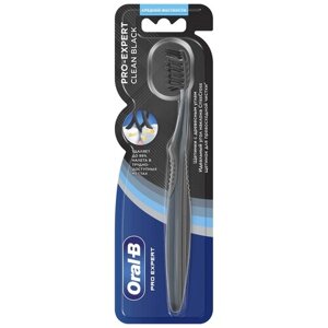 Зубная щетка Oral-B Pro-Expert, Clean Black, жесткость 35, средняя, 1 шт