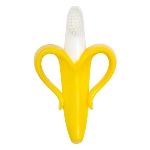Зубная щетка Пома Банан 4+желтый/белый