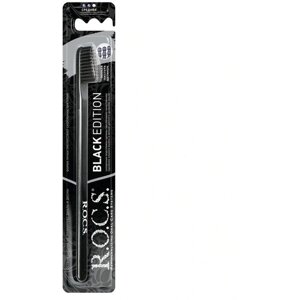 Зубная щётка R. O. C. S Black Edition, средней жесткости