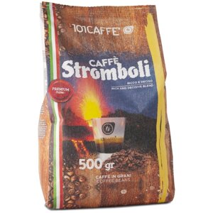 101CAFFE Stromboli coffee beans - кофе в зернах - премиальный бленд из отборной робусты (обжарен и упакован в Италии)