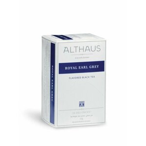 12шт, Чай черный Althaus Earl Grey Classic в пакетиках, 20 пак.