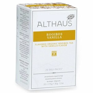 3шт, Чай Althaus Deli-Pack Ройбуш Ваниль / Rooibos Vanilla, 20 пакетиков