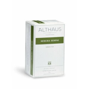 3шт, Чай зеленый Althaus Sencha Select в пакетиках, 20 пак.