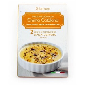 969 Основа для приготовления десерта CREMA CATALANA без сахара, 2 минуты и 4 порции, STAINER, 0,06 кг