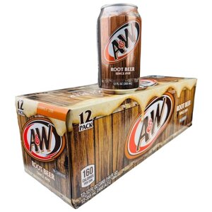 A&W Root Beer 355 мл - США - 12 шт. (Безалкогольное корневое пиво)