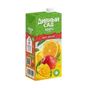 Апельсин - манго сокосодержащий напиток "Дивный сад" тетра пак 1 л, 3 пачки