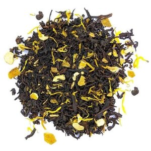 "Апельсин с имбирем" черный чай с фруктами, травами и пряностями 100 гр