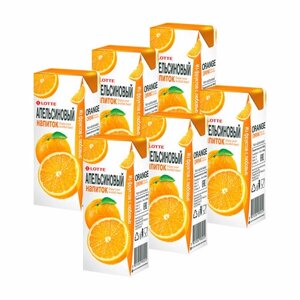 Апельсиновый сок Lotte, 190 мл х 6 шт