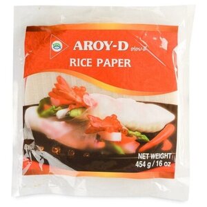 Aroy-D Рисовая бумага 22 см, 454 г, 50 шт.