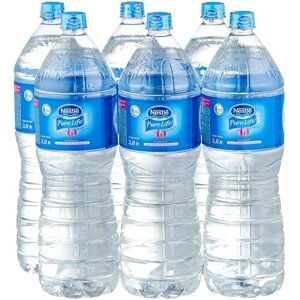 Артезианская вода Nestle Pure Life негазированная, ПЭТ, без вкуса, 6 шт. по 2 л
